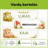 Personalizuojamos vardų kortelės | Nykštukų tema (Nr. P175)